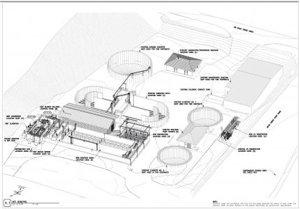 Plans cover sheet for Waste Water Treatment Plant Improvements