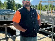 Devon working at Waste water treatment plant