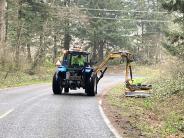 Roadway mowing