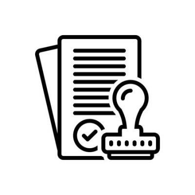 Clip Art of Stamped Checklist