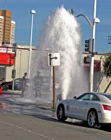 Broken Fire Hydrant