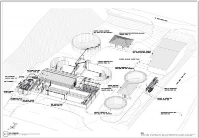 Plans cover sheet for Waste Water Treatment Plant Improvements