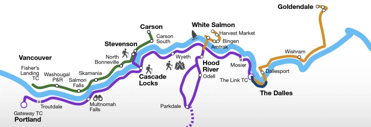 Columbia Area Transit Service Map